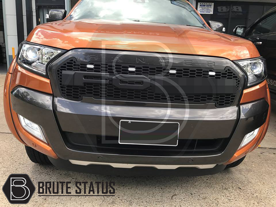 LED Pack for Ford Ranger Raptor Grill, four amber LEDs designed for grille integration, enhancing vehicle aesthetics and individuality.