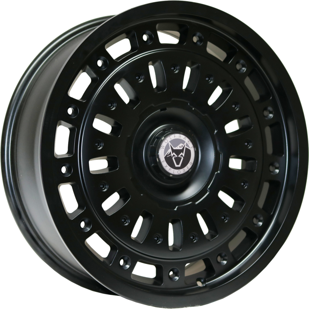 Wolfrace Explorer Overland Matte Black Polished 20" Alloy Wheels