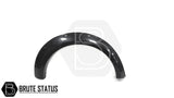 Mitsubishi L200 Series 5 2015-2019 Fender Flares, smooth black finish with faux rivets, durable ABS plastic for double cab models only.