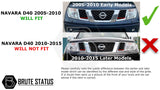 Nissan Navara D40 2005-2010 Headlight Covers