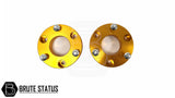 Mitsubishi L200 Series 4 B40 2005-2015 2.5 Lift Kit featuring gold metal shock spacers and bolts, ideal for enhancing truck height and durability.