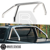 brute status rollbar in chrome for nissan navara np300 2015-2022 pickup truck 