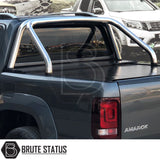 brute status rollbar in chrome for nissan navara np300 2015-2022 pickup truck 