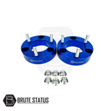 Blue front shock spacers for lift kit for volkswagen amarok 2023+ pickup truck