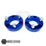 Blue front shock spacers for lift kit for volkswagen amarok 2023+ pickup truck