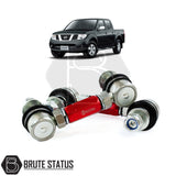 Brute status anti roll bar links in red for suspension lift kit for nissan navara d40 2005-2015 pickup truck