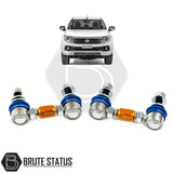 Brute status suspension lift kit and anti roll bar links in gold for fiat fullback 2015-2019 pickup truck