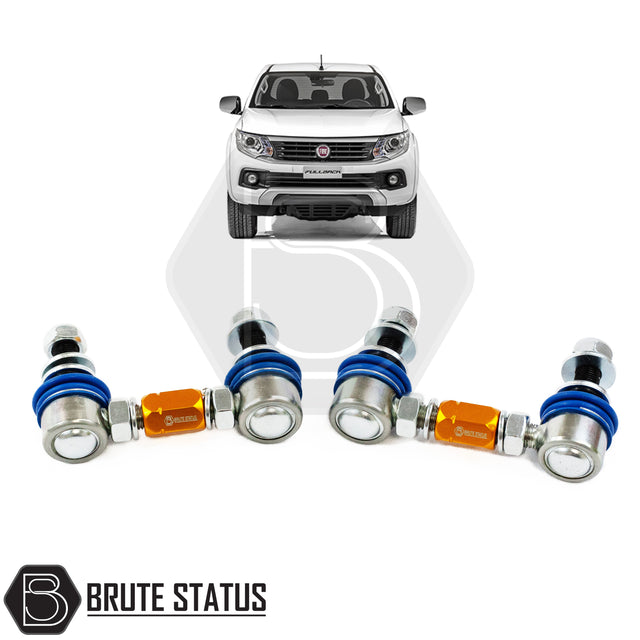 brute status adjustable anti roll bar links in gold for suspension lift kits for fiat fullback 2015-2019 pickup 