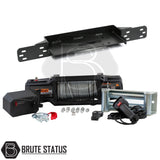 Brute status winch with wire rope and winch mount for front bumper for ford ranger 2012-2015 pickup truck