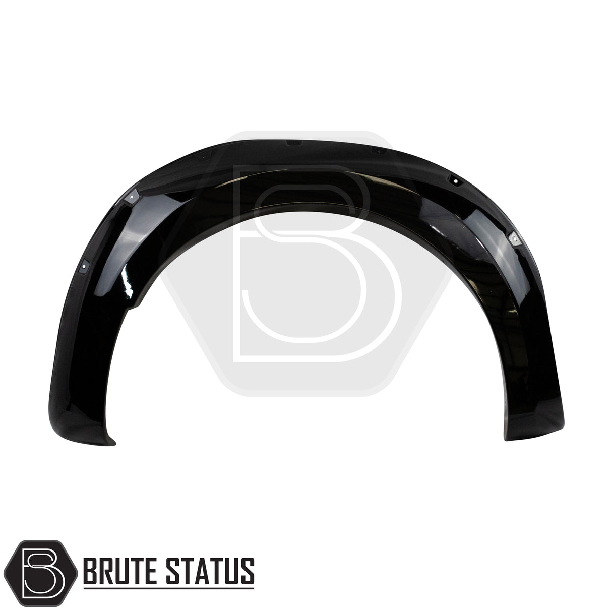 Gloss black riveted style ABS plastic wide arch kit for Ford Ranger 2016-2019 pickup truck