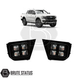 Brute status DRL foglight surrounds for ford ranger wildtrak 2023|+ pickup truck