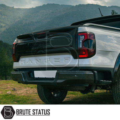 Brute Status gloss black tailgate cover protector for a 2023+ Ford Ranger pickup truck