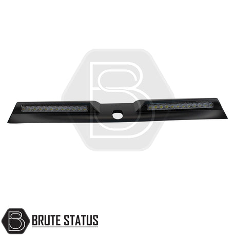 Brute Status LED roof spoiler with a matte black finish for the Ford Ranger 2023 onwards pickup truck