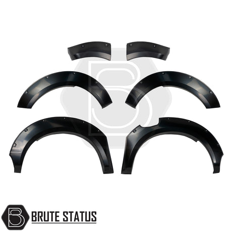 Brute status wide arch kit in matte black for the ford ranger next gen 2023+ pickup truck