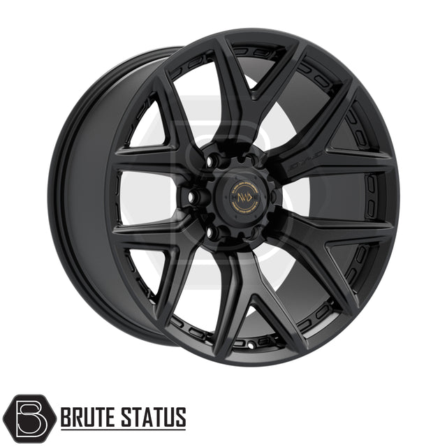 Hawke AWD wheels in matte black for pickup truck with 6x139.7 pcd fitment 