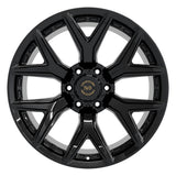 Hawke AWD wheels in gloss black for pickup truck with 6x139.7 pcd fitment