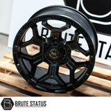 hawke diablo wheels in a matte black finish for pickup trucks with a 6x139.7 pcd fitment 