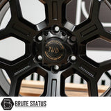 hawke diablo wheels in a matte black finish for pickup trucks with a 6x139.7 pcd fitment 