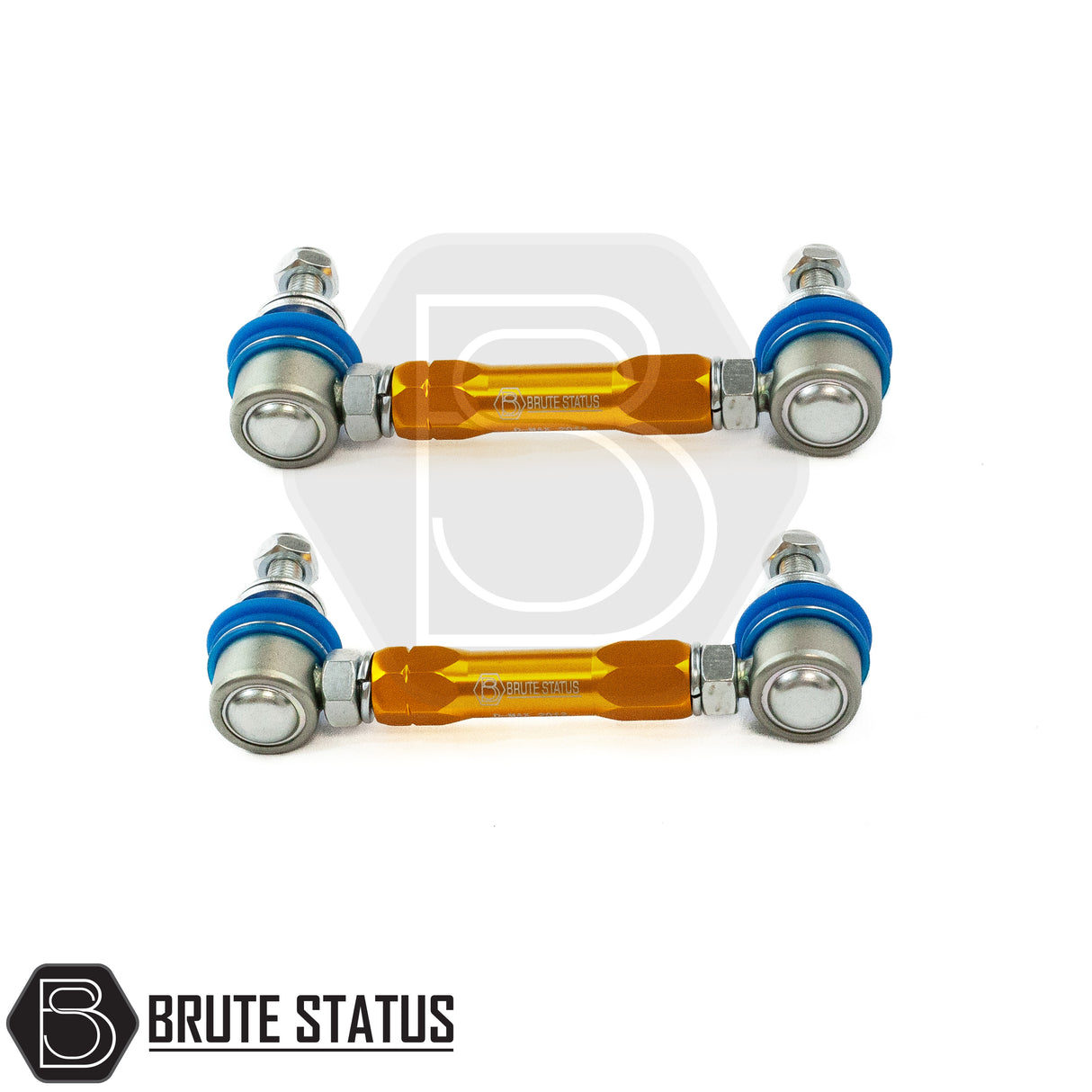 brute status gold adjustable rollbar drop links for suspension lift kit for an isuzu d-max pickup truck 