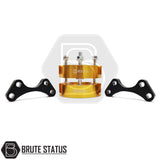 Brute status anti roll bar links with suspension lift kit in a gold colour, for the isuzu d-max 2012-2016 pickup truck 