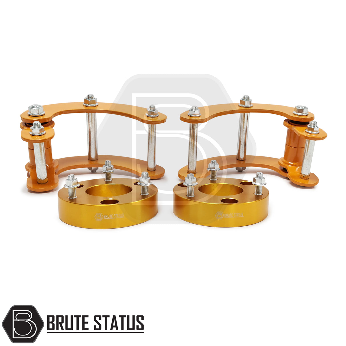 Brute Status suspension lift kit for series 4 mitsubishi l200 2006-2014 pickup truck in gold 