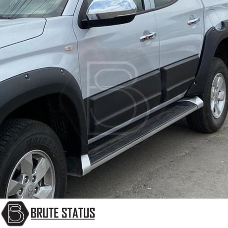 Brute Status matte black door side cladding protection for mitsubishi series 5 2015-2019 pickup truck