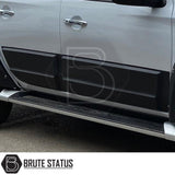 Brute Status matte black door side cladding protection for mitsubishi series 5 2015-2019 pickup truck