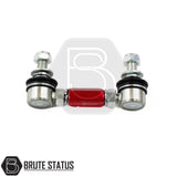 Brute status anti roll bar links in red for suspension lift kit for nissan navara d40 2005-2015 pickup truck