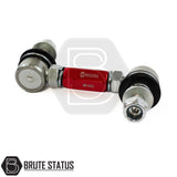 Brute status anti roll bar links in red for suspension lift kit for nissan navara d40 2005-2015 pickup truck