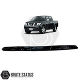 Brute status gloss black bonnet guard for nissan navara d40 facelift 2010-2014 pickup truck