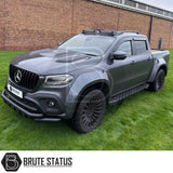 brute status LED light bar in matte black  for roof of mercedes x-class pickup 