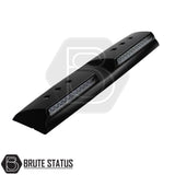 Brute status LED roof spoiler light bar in matte black for nissan navara np300 2015-2022 pickup truck