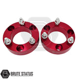 Brute status suspension lift kit and adjustable anti roll bar drop links in red for mercedes x-class pickup truck