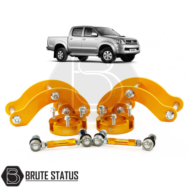 Brute Status suspension lift kit in gold for toyota hilux 2006-2014 pickup trucks