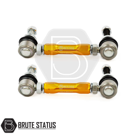 Brute status anti roll bar drop links in gold for suspension lift kit for 2015+ toyota hilux pickup truck