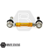 Brute status anti roll bar drop links in gold for suspension lift kit for 2015+ toyota hilux pickup truck