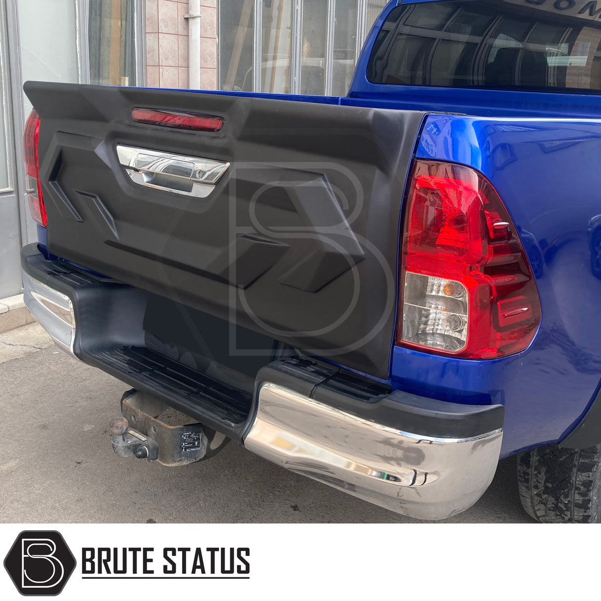 Brute Status Matte Black tailgate cover protector trim for toyota hilux 2015-2020 pickup trucks 