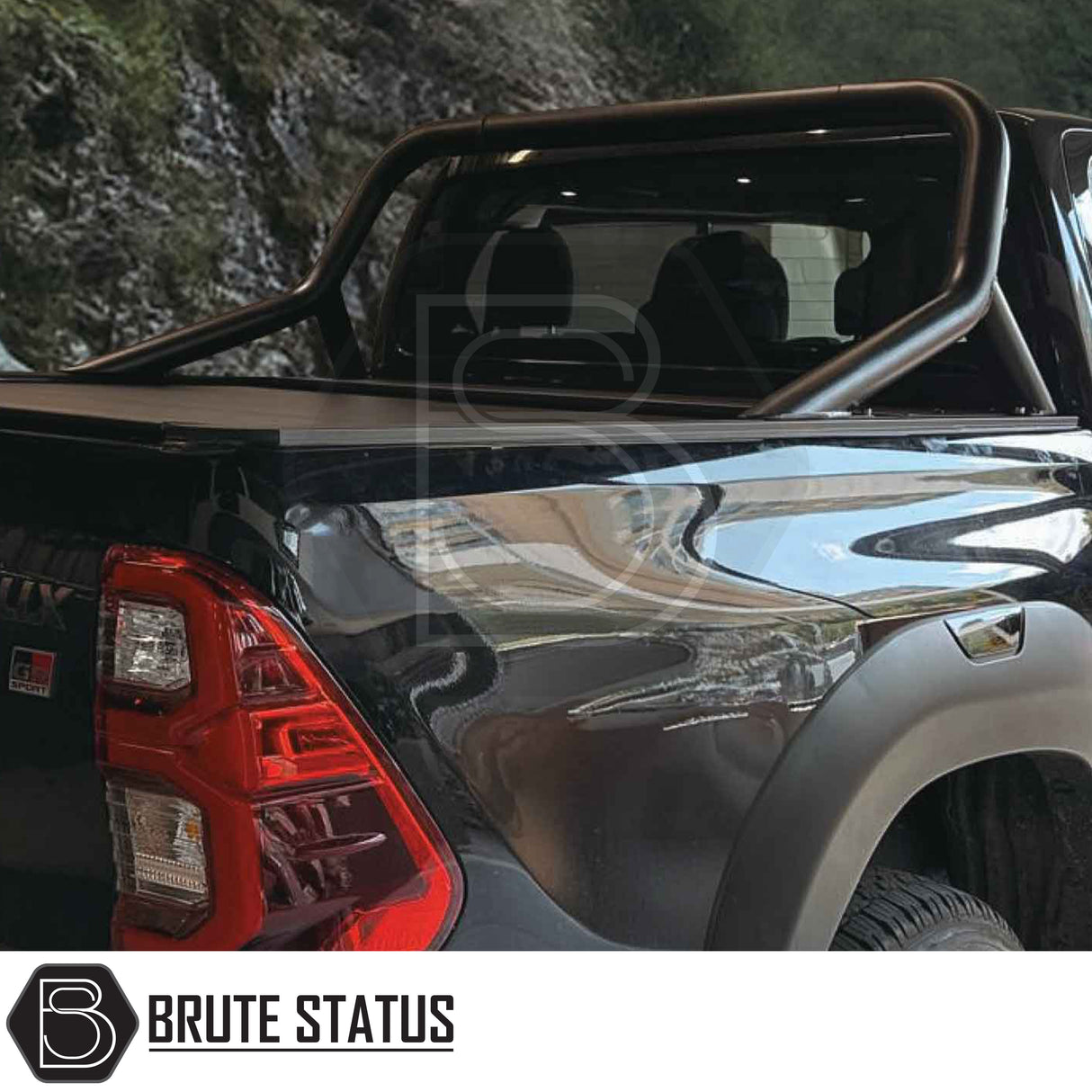 Brute Status roll bar in matt black for toyota hilux 2015+ pickup trucks