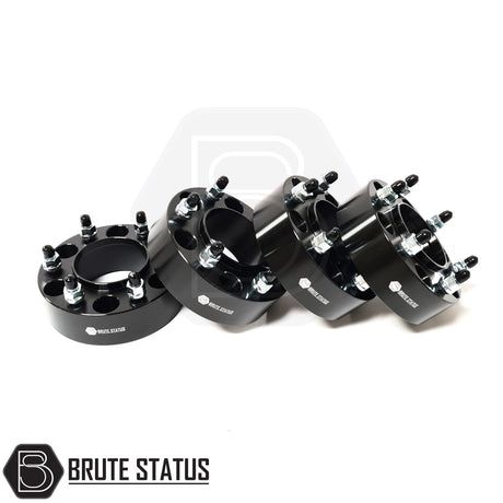 Isuzu D-Max 2021 onwards Brute Status 50mm black hubcentric wheel spacers for pickup truck