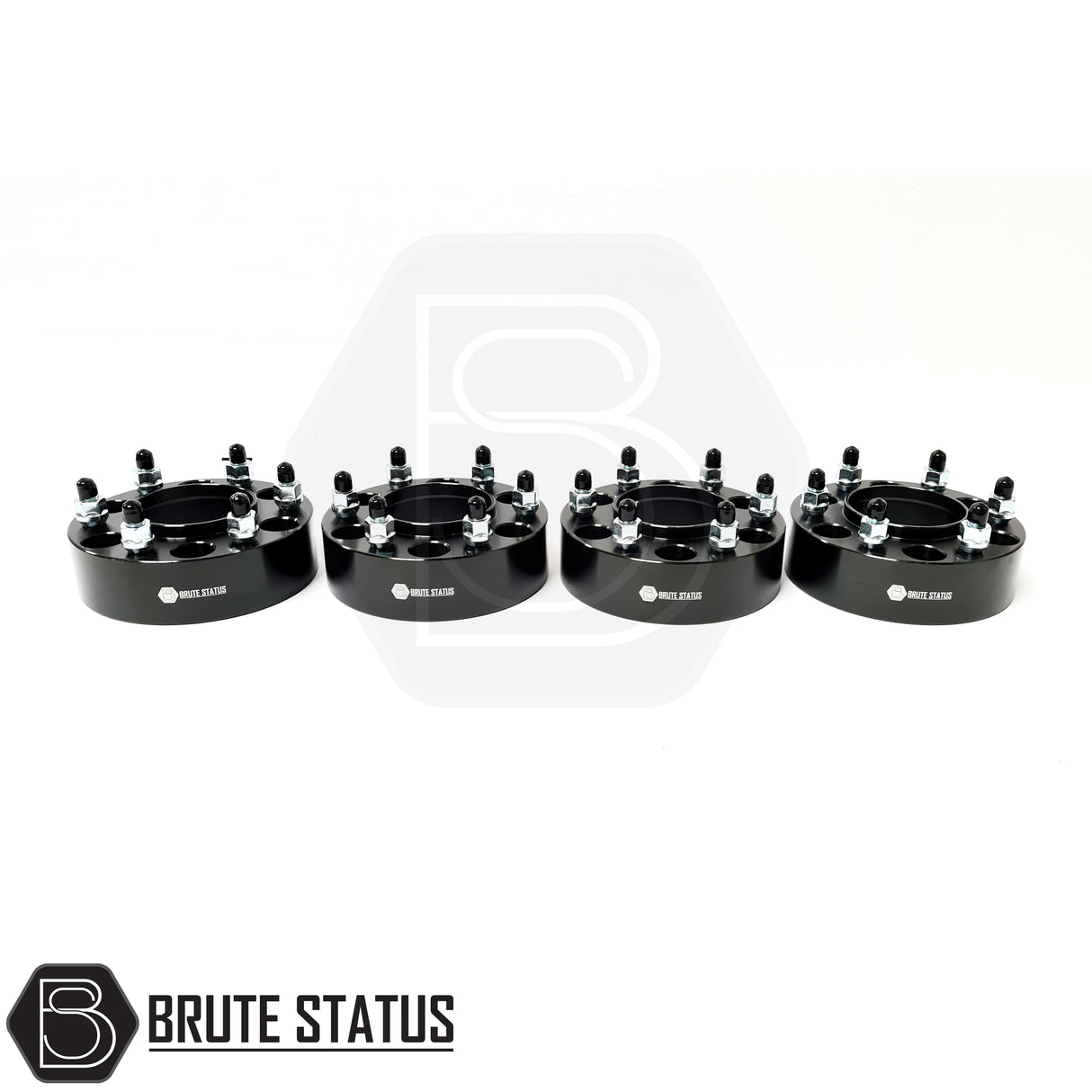 Isuzu D-Max 2021 onwards Brute Status 50mm black hubcentric wheel spacers for pickup truck