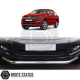 Brute Status Chrome City nudge Bar in a chrome finish for the Volkswagen Amarok 2017-2022 pickup truck