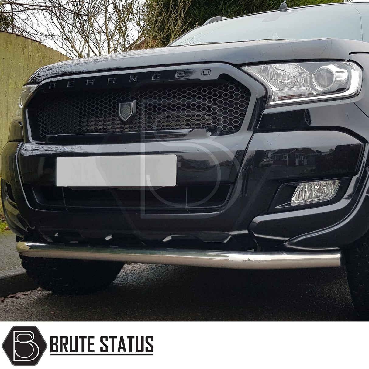 Brute Status Chrome City nudge Bar in a chrome finish for the Volkswagen Amarok 2017-2022 pickup truck