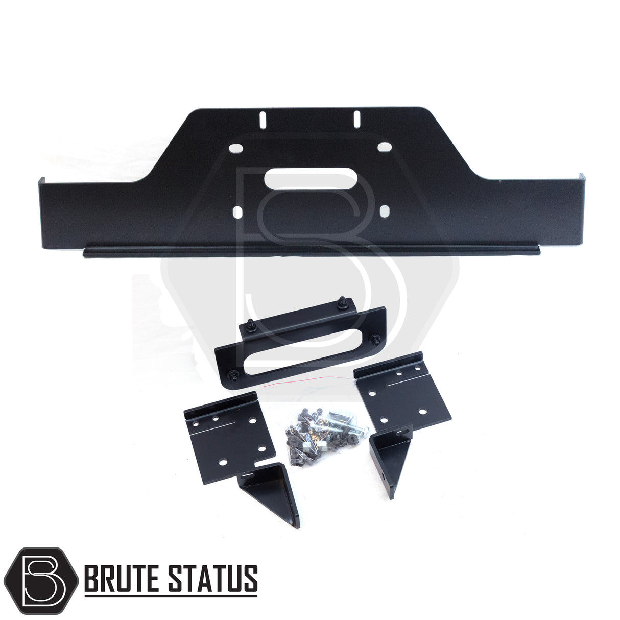 Brute status winch bracket and heavy duty winch for volkswagen amarok 2010-2016 pickup truck