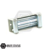 Brute Status silver stainless steel winch roller fairlead in universal fitment for pickup truck 