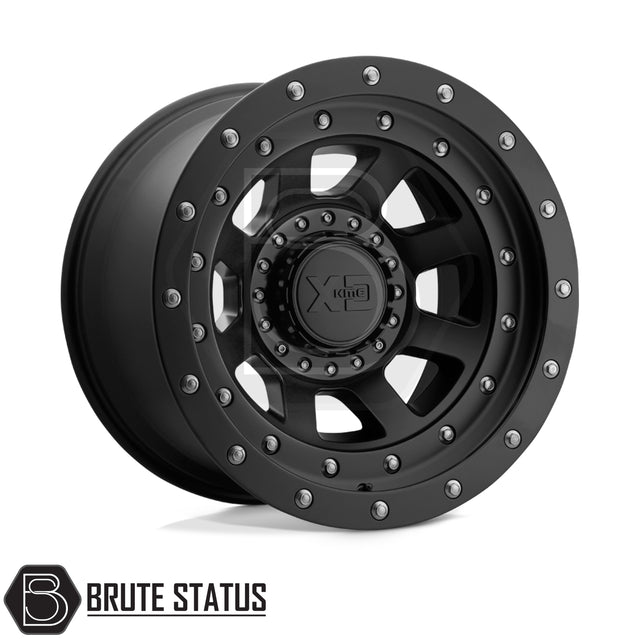 Matte black XD137 FMJ Wheels in 6x139.7 pcd fitment for pickup truck