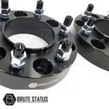 Volkswagen Amarok 2023+ 35mm hubcentric wheel spacers set of 4 with bolts and nuts, enhancing vehicle stability and space for larger wheels.