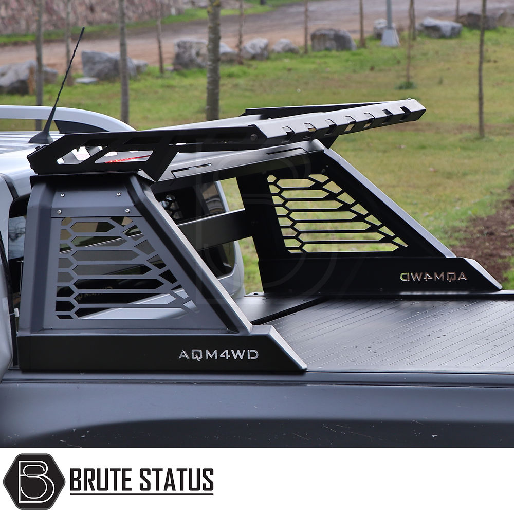 Mitsubishi L200 Series 6 2019-2021 M10 Roll Bar, featuring a matte black finish and heavy-duty steel, enhancing your truck's aggressive look.