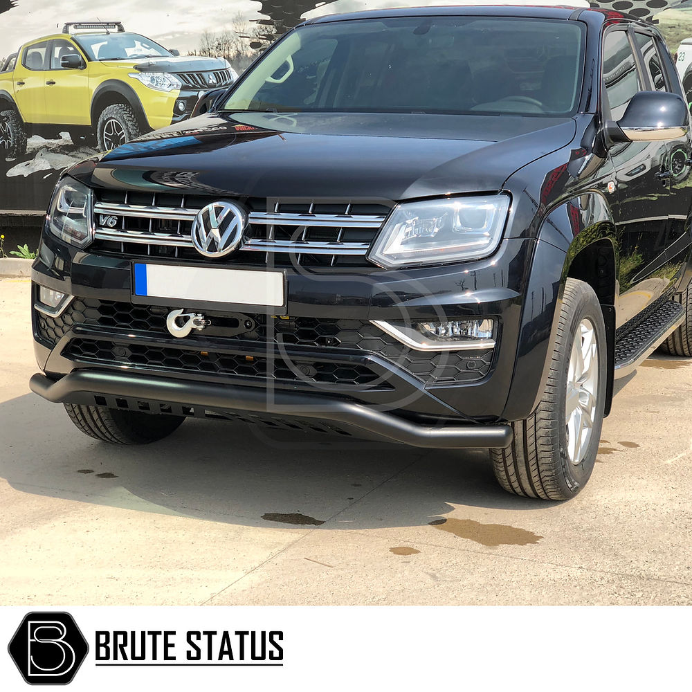 VW Amarok 2017+ City Bar (Nudge Bar) Matt Black