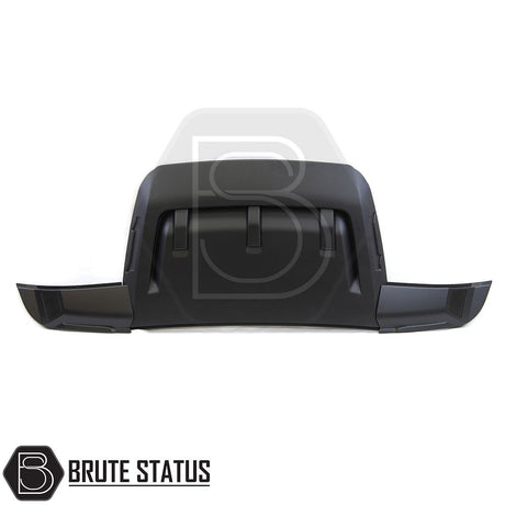 Ford Ranger T9 2023+ Raptor Style 3-Piece Bonnet Scoop in matte black, showcasing a rugged, high-quality plastic design with a vented detail for enhanced truck customization.