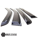 Ford Ranger 2011-2015 T6 Bonnet Guard and Wind Deflector Set, featuring sleek design, durable acrylic construction, and aerodynamic curves for enhanced style and performance.